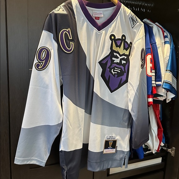 Wayne Gretzky Los Angeles Kings Mitchell & Ness 1995-96 Power Play Jersey -White - Picture 3 of 7
